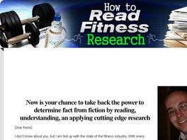 Go to: How To Read Fitness Research --- 75% Commission!