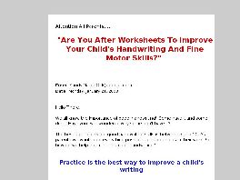 Go to: Handwriting & Maths Worksheets