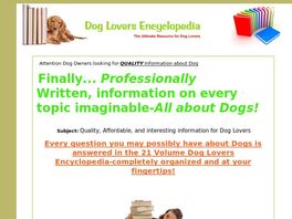 Go to: Dog Lovers Encyclopedia.