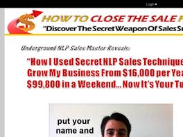 Go to: How To Close The Sale Fast! - Sales Mentoring Program