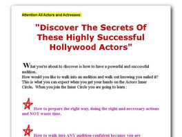 Go to: Actors / Auditioning Coaching