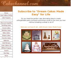 Go to: Dream Cakes Made Easy By CakeChannel.com.