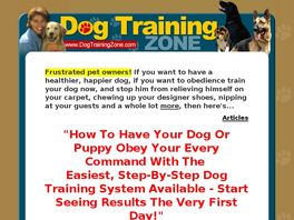 Go to: Dog Training Zone.