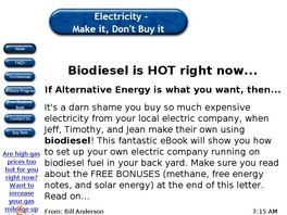 Go to: Electricity - Make It, Dont Buy It.