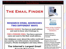 Go to: Worldwide Email Address Finder.