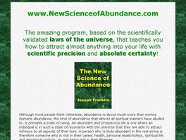 Go to: The New Science of Abundance