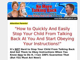 Go to: No More Talking Back Report
