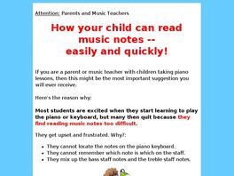 Go to: Read Music Notes Easily - For Children.