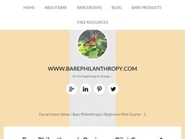 Go to: Bare Philanthropy Beginner Pilot Course