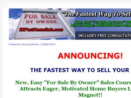 Go to: How To Sell Your Home Fast In Good & Bad Markets.