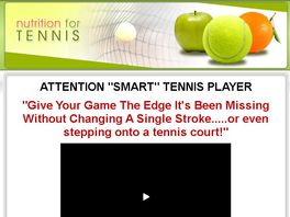 Go to: Tennis Nutrition for Adults