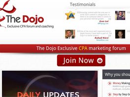 Go to: The Dojo | Cpa And Affiliate Marketing Forum.