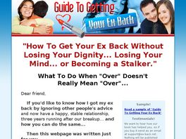 Go to: Guide To Getting Your Ex Back.