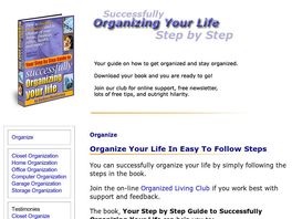Go to: Your Step By Step Guide To Successfully Organizing Your Life.