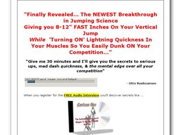 Go to: Serious Ups Jump Program: Explosive Vertical Jump Project