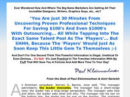 Go to: Xtreme Outsourcing Video - Save $100s When Outsourcing...