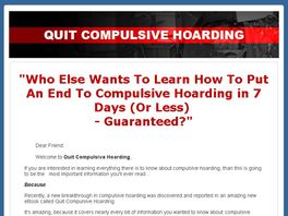 Go to: Quit Compulsive Hoarding