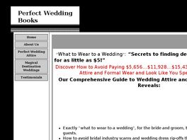 Go to: Perfect Wedding Attire: Etiquette, Ideas, And Hard-to-find Sources.