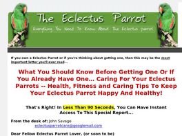 Go to: The Eclectus Parrot.