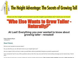 Go to: The Secrets Of Growing Tall