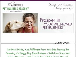 Go to: Catapult Your Pet Business To Success E-book