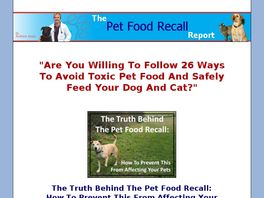 Go to: The Pet Food Recall Report.