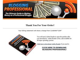 Go to: Blogging Professional