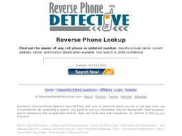 Go to: Reverse Phone Lookup, Phonedetective.com, 75% Commission
