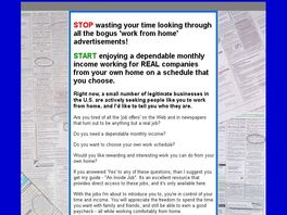Go to: An Inside Job: Real Companies That Need You To Work From Home Now!