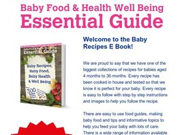 Go to: Baby Food And Baby Health Essential Guide