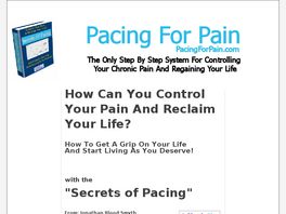 Go to: Pacing For Chronic Pain.
