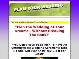 Go to: Planning The Wedding Of Your Dreams Without Breaking The Bank.