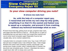 Go to: Slow Computer Emergency Repair Kit Ebook