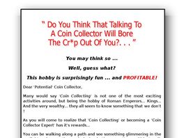 Go to: **Brand New** Coin Collector Expert - Audio Ebook