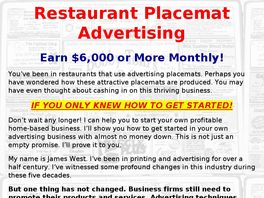 Go to: Practical Guide To Placemat Advertising.