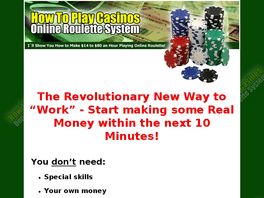 Go to: How To Play Casinos - Roulette System.