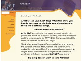 Go to: Arthritis? Live Pain Free Now!
