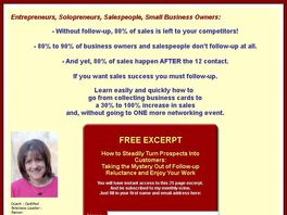 Go to: Taking The Mystery Out Of Sales & Networking Followup