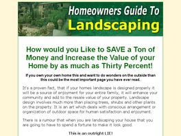 Go to: Homeowners Guide To Landscaping.