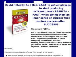 Go to: Letters: Set Them On Fire! Fuel For Instant Top Employee Performance!