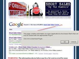 Go to: Short Sale Video Course