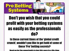 Go to: Pro Betting Systems