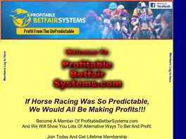 Go to: Profitable Betfair Systems