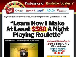 Go to: Roulette System | Brand New! | Professional Roulette System Is Here!