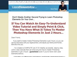 Go to: Learn Photoshop Elements In Under 2 Hours