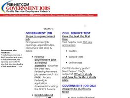 Go to: Government Jobs, Pse-net.com.