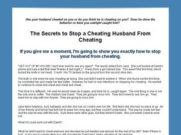 Go to: Stop A Cheating Husband