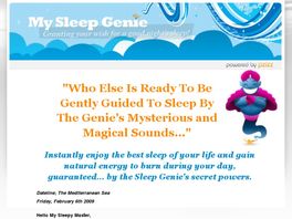 Go to: New* My Sleep Genie - Sleep Sound Tracts - 60% - Great Conversions.
