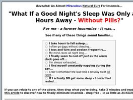 Go to: Insomnia Relief- Cure Insomnia Naturally.
