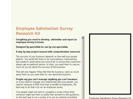 Go to: Employee Survey Researcher's Toolkit